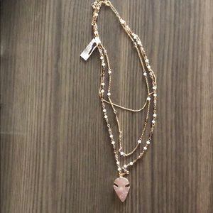 Gold and purple necklace